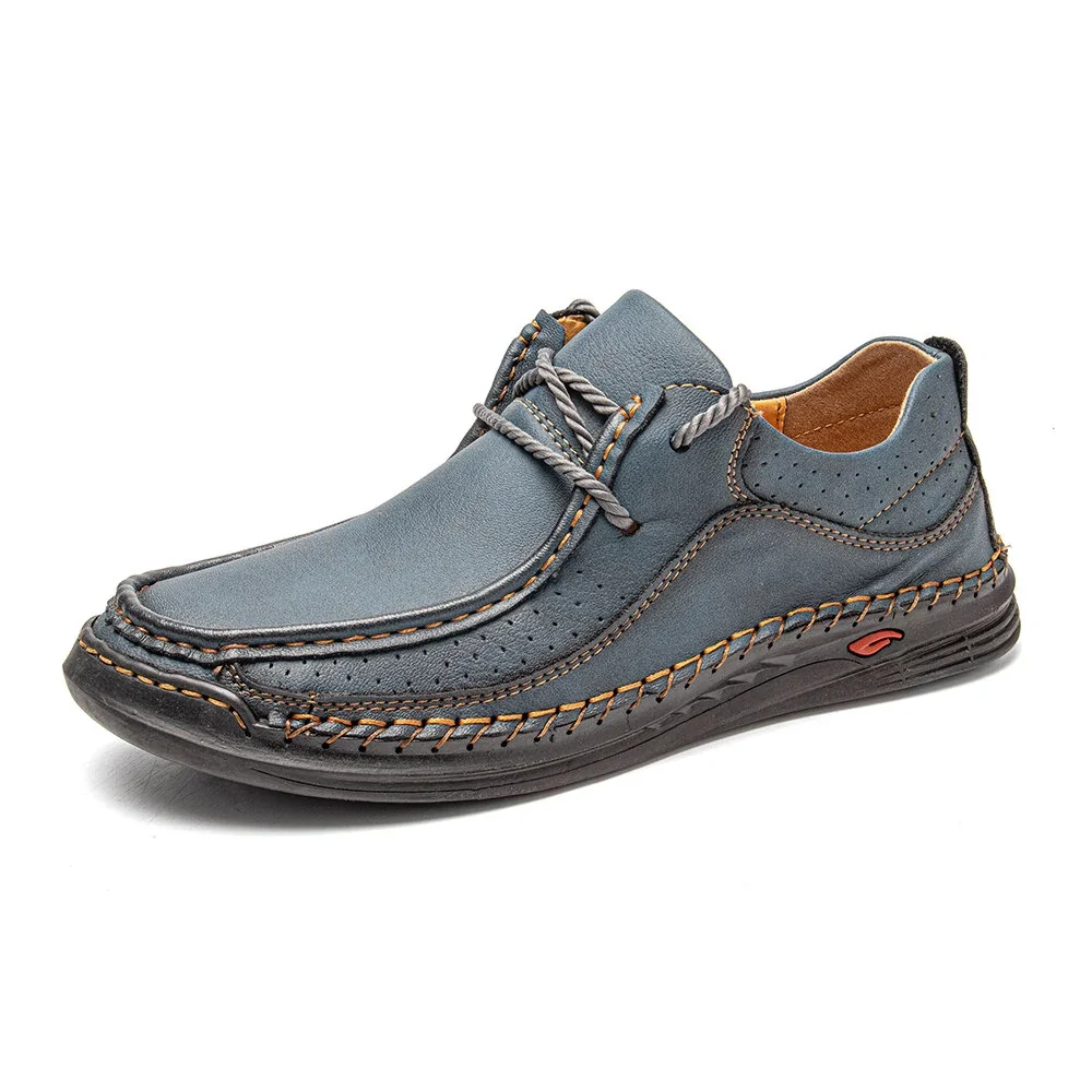 Sapatos de couro de costura à mão sapatos masculinos casuais tênis de condução comfty sapatos de couro respirável mocassins design