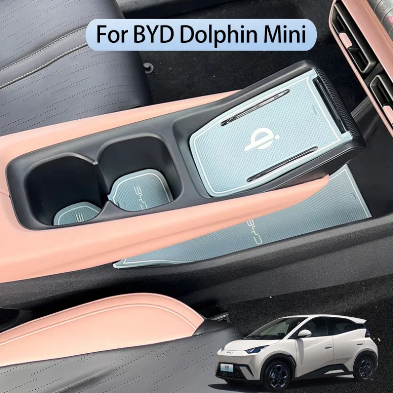 

For BYD Slot Storage Water Cup Dolphin Mini BYD Mat Non-Slip Mat Car Interior Supplies Artifact Decoration Interior
