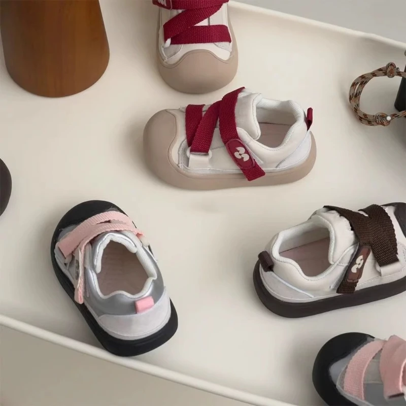 

Children Casual Shoes for Girls Boys 2025 Autumn New Fashion Korean Style Soft Bottom Anti-slippery Versatile Learn Walk Shoes