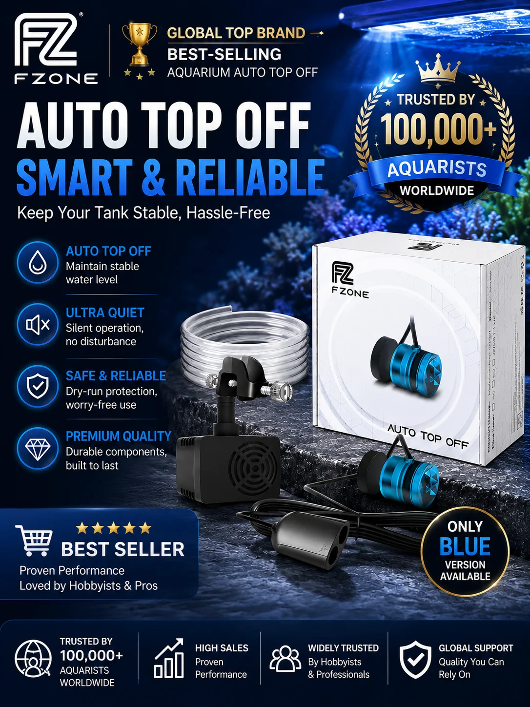 FZONE ATO-380P AUTO TOP Off System Aquarium Wasser Nachfüllpumpe Intelligentes Automatisches Zubehör Für Aquarien Aquarien Set Filter – Detail 3