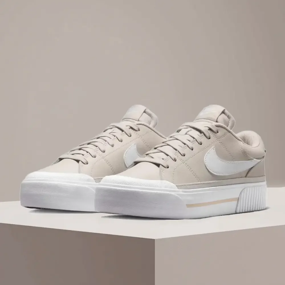 

Nike Court Legacy Lift Elevated Sole Design Comfortable Anti-Slip Cushioned Durable Athletic Shoes DM7590-111