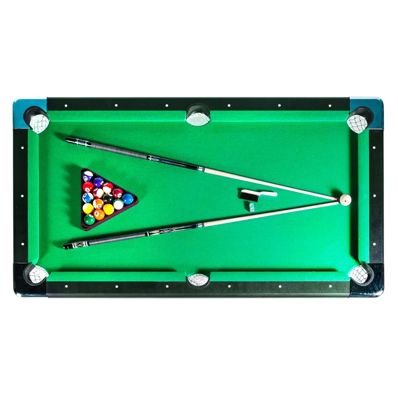7FT Standard Pool Table Foldable Design With Levelers Full Billiard Game Play Set Space-saving Design Billiards Table For Home