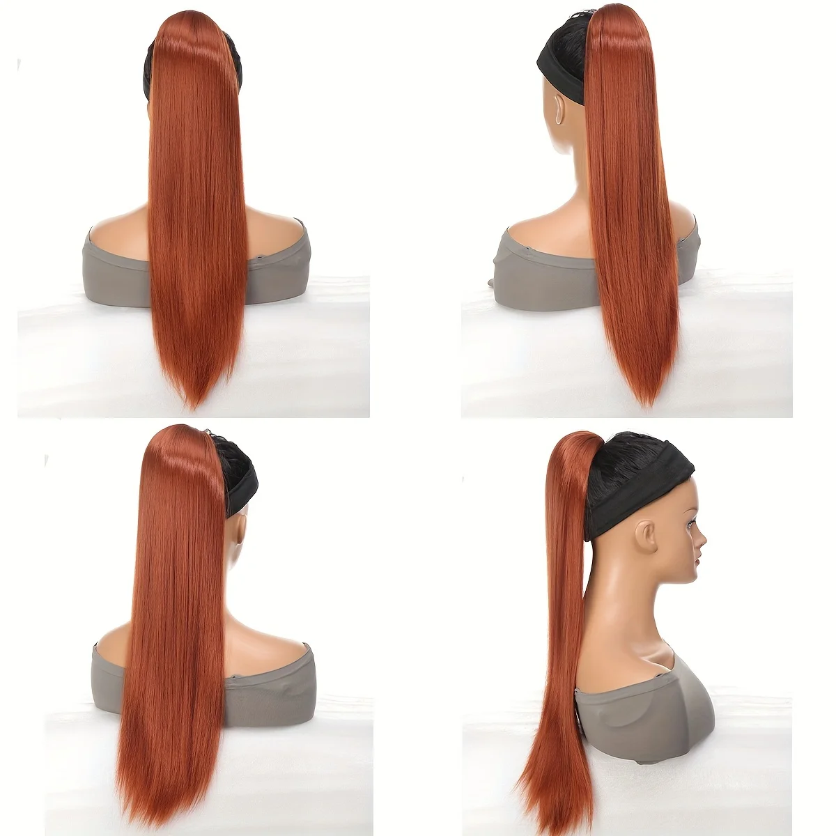 Long Straight Hair Synthetic Drawstring Ponytail For Women Wear Daily Heat-resistant And Supple Fake Ponytail Hair Accessories