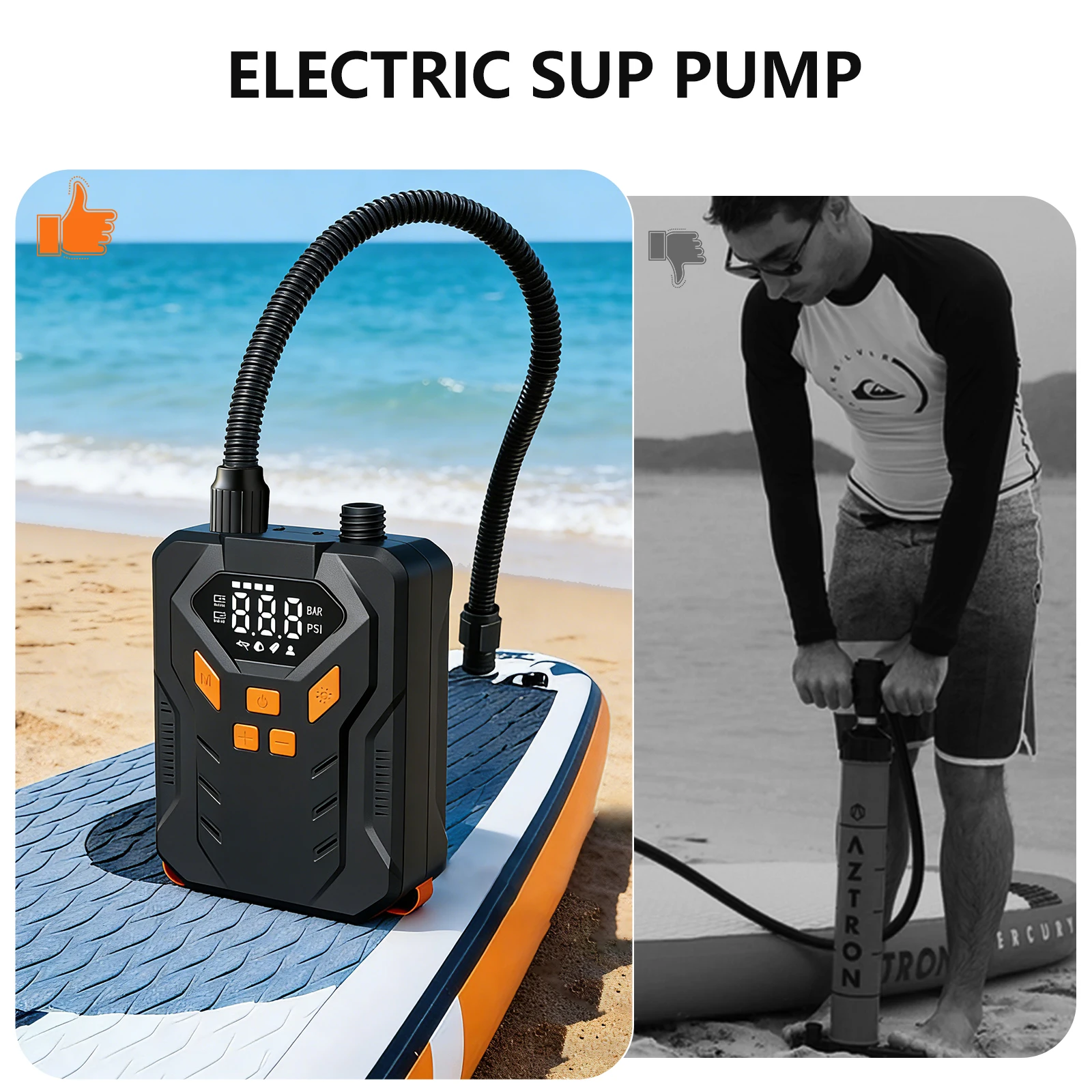 12000mAh Elektrische SUP Pomp - Paddle Board Electric Pump 20Psi recensie en prijs