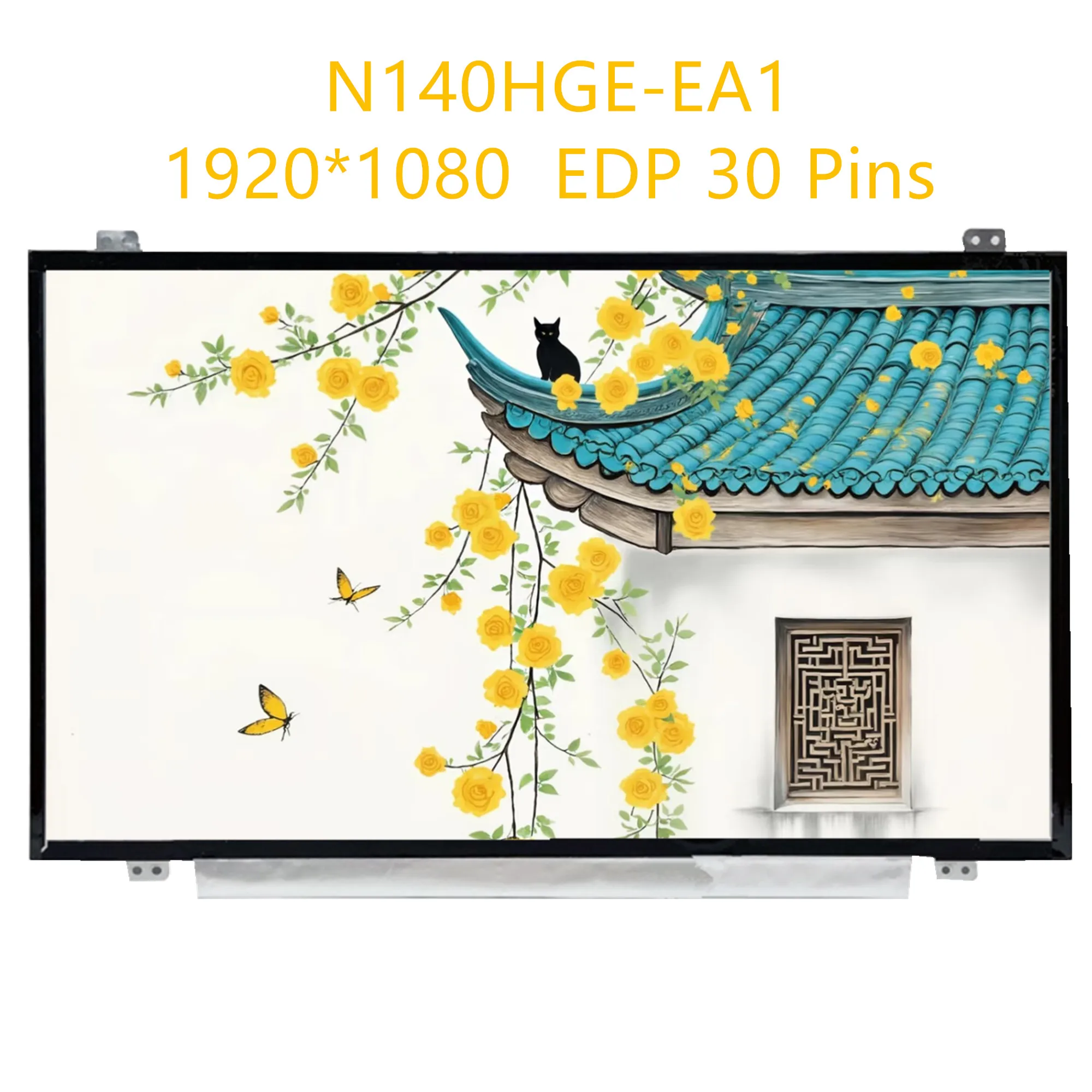 N140HGE-EA1 fit N140HGE-EAA EAB HB140FH1-301 401 B140HTN01.2 EDP 30 Pinos Tela LCD para laptop de 14,0 polegadas