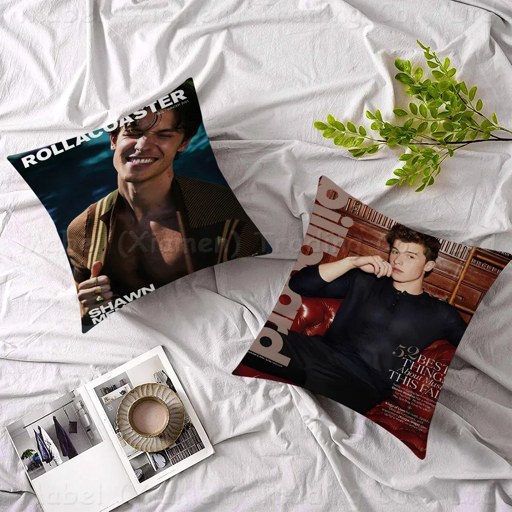 S-Shawn Mendes Cushion Cover Decorative Pillow Sofa Home Decor Case Pillow Cases