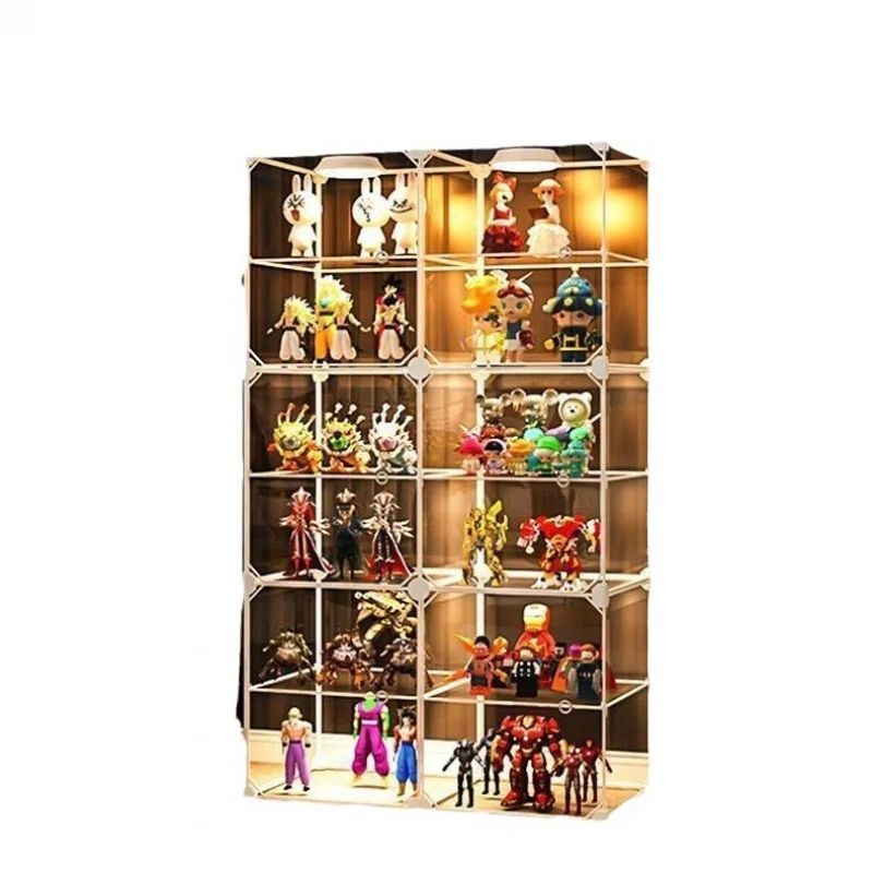 Personnalisé. Vitrine transparente faite à la main, modèle vitrine, présentoir de jouets de grande capacité, présentoir S