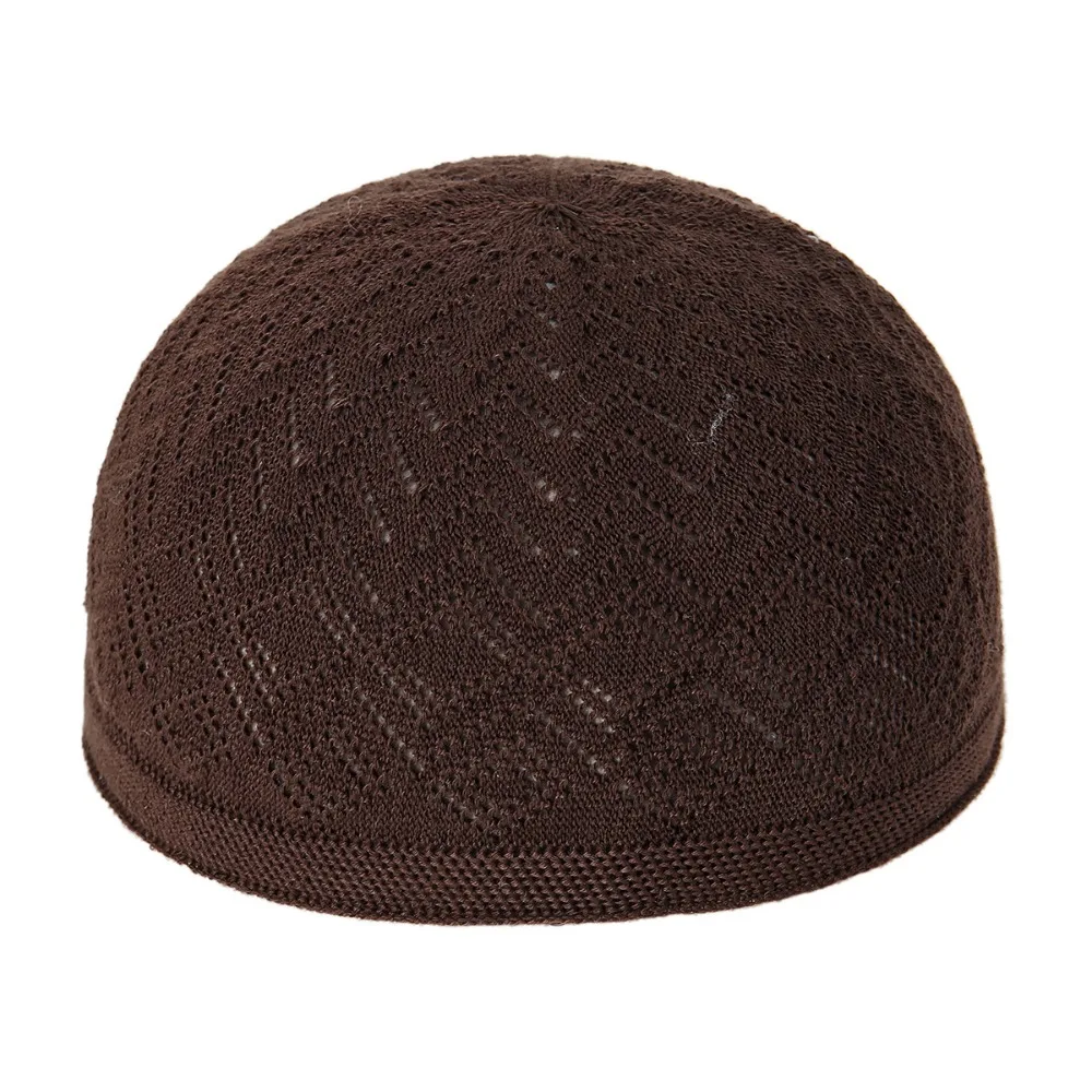 Uomini musulmani cappelli da preghiera Unisex inverno caldo berretto lavorato a maglia Islam ebraico India berretti Musulman arabo uomo Kippah Homme