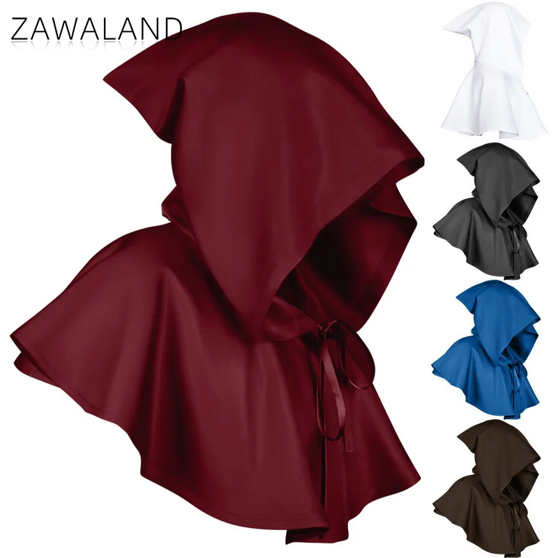 

Halloween Cosplay Cloak with Hat Medieval Accessories Unisex Vintage Gothic Stage Costume Carnival Festival Party Show Outfits