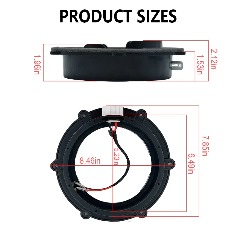 1 زوج لفولكس واجن ماجوتان ساجيتار تيجوان سكودا اوكتافيا مكبر صوت للسيارة محول الصوت جبل 6.5 8 بوصة خاص مع المكونات ضياع #3