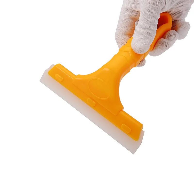 Auto Water Blade Squeegee Car Window Windshield Water Wiper Scraper Long Handle Mirror Glass Cleaning Silicone Squeegee  ﻿