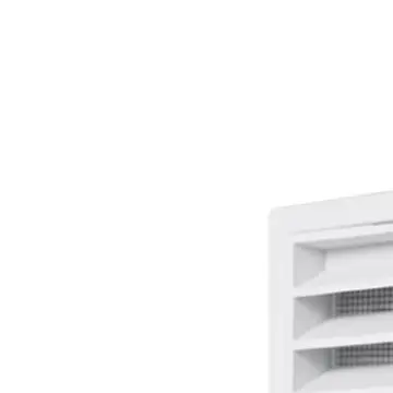 Double Layer Air Vent Grille for Central AC Made of ABS Plastic Featuring Adjustable Louvers and Mesh Screen for Pest Prevention