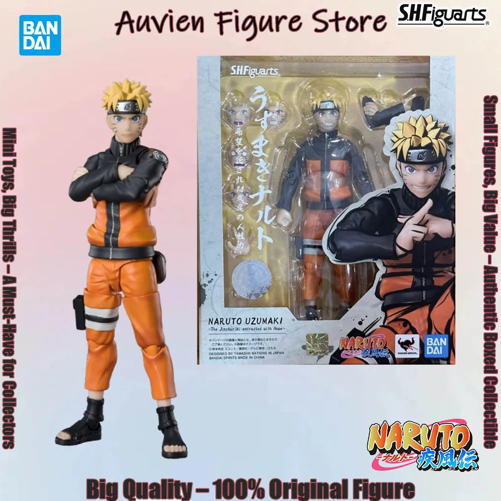 

Официально лицензированная фигурка Bandai Shfiguarts Наруто Узумаки, аниме-фигурка, классическая модель персонажа Наруто