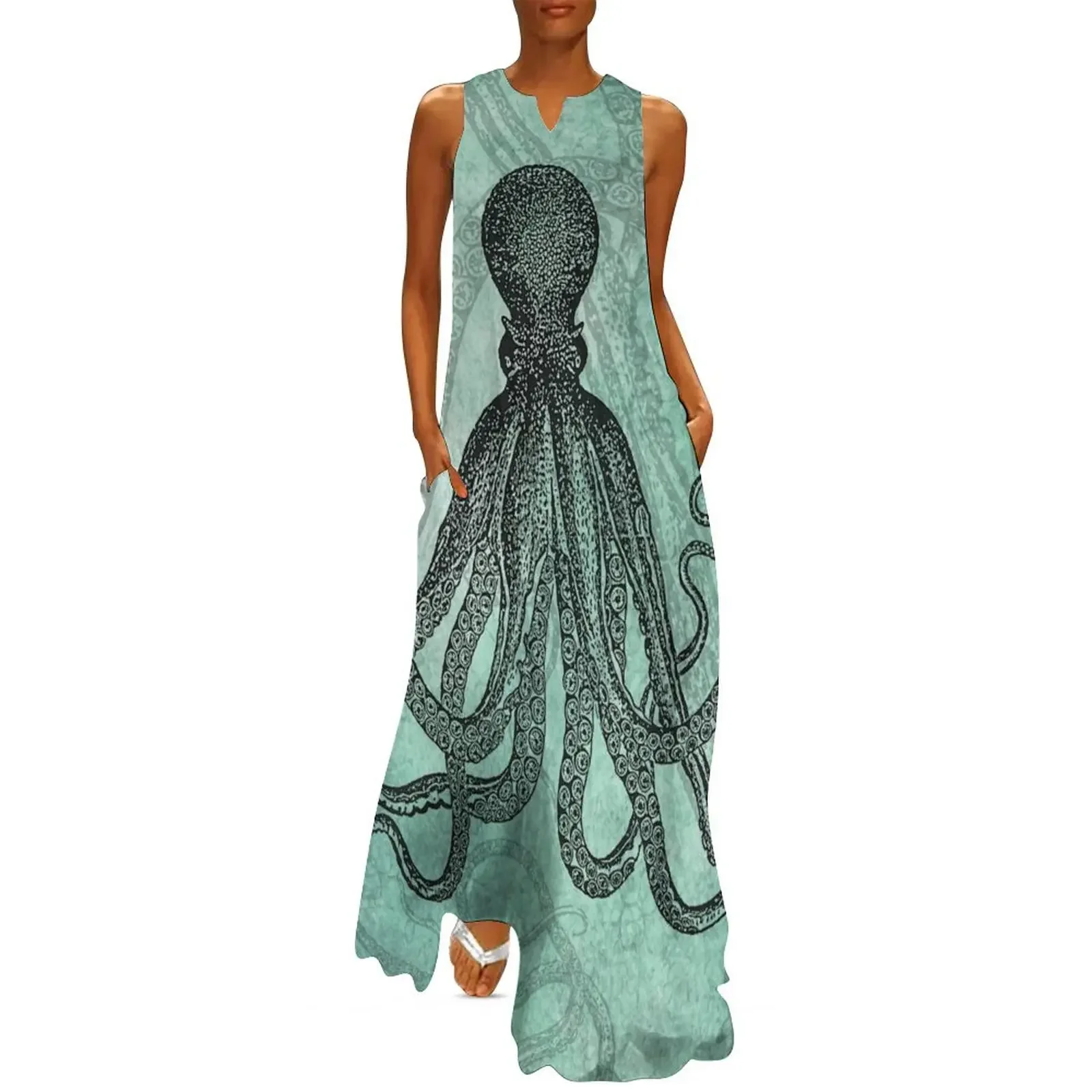 

Octopus Long Dress Evening dresses Dress women summer women's suit Dress