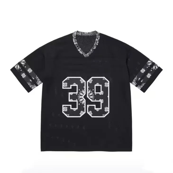 

Vuu 25SS Bandana Fooall Jersey Stand Fit ort Sve Fooall irt Skin-friendly Breathable round Ne Casual T-irt