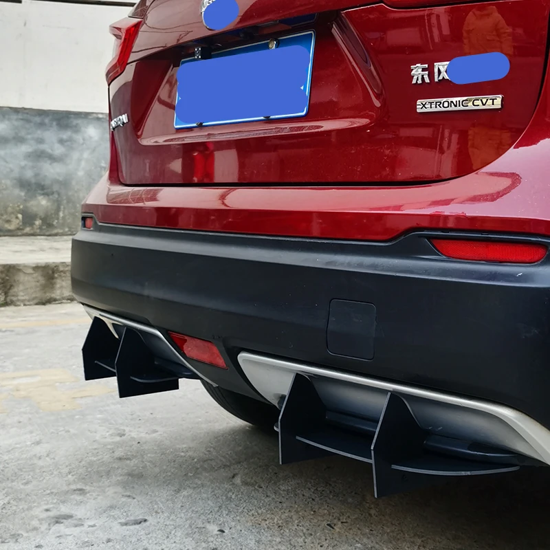 For Nissan Qashqai 2016 2017 2018  2019 Year Rear Diffuser Bumper Lips Spoiler Splitter Body Kit Accessories