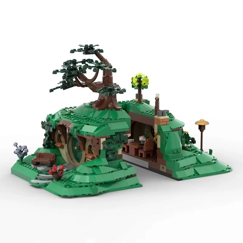 

1004PCS MOC famous film and television forest cave scene building model assembly building block toys children's birthday gift