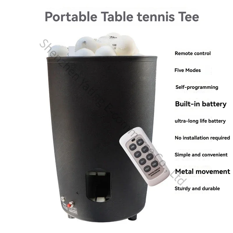 automatic remote control serve device rechargeable portable self-programmable sparring home Table tennis serve machine Slim man