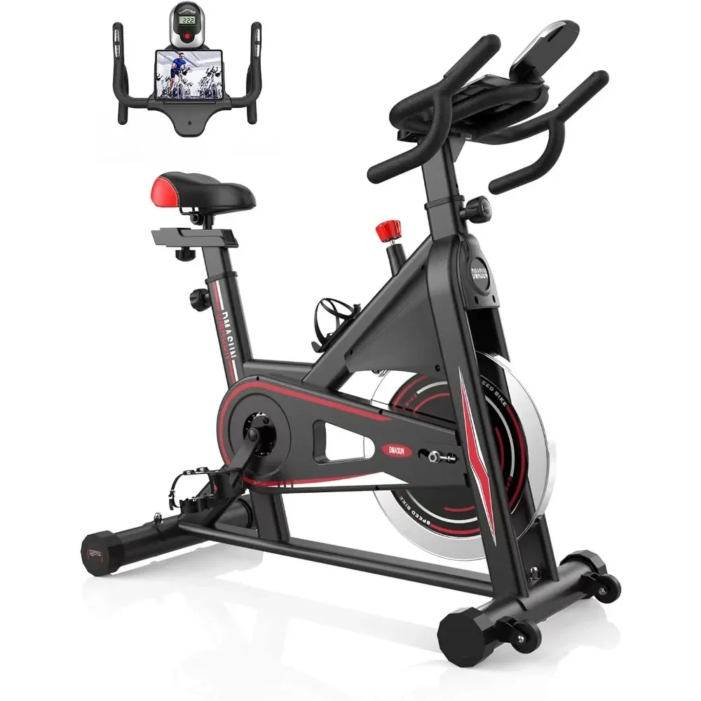 Exercise Bike, Magnetic Resistance Professional Indoor Bike, Fixed Multi-Handle, Heavy Duty Flywheel Upgrade, Exercise Bike