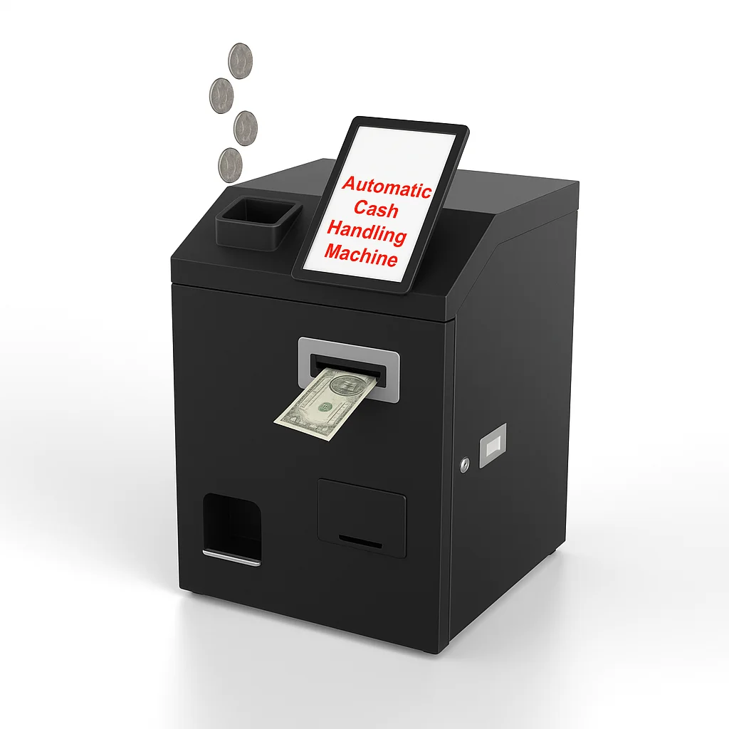 Automatic Cash Handling Machine Cash Management Machine Cash Payment Kiosks With Banknote and Coins Change