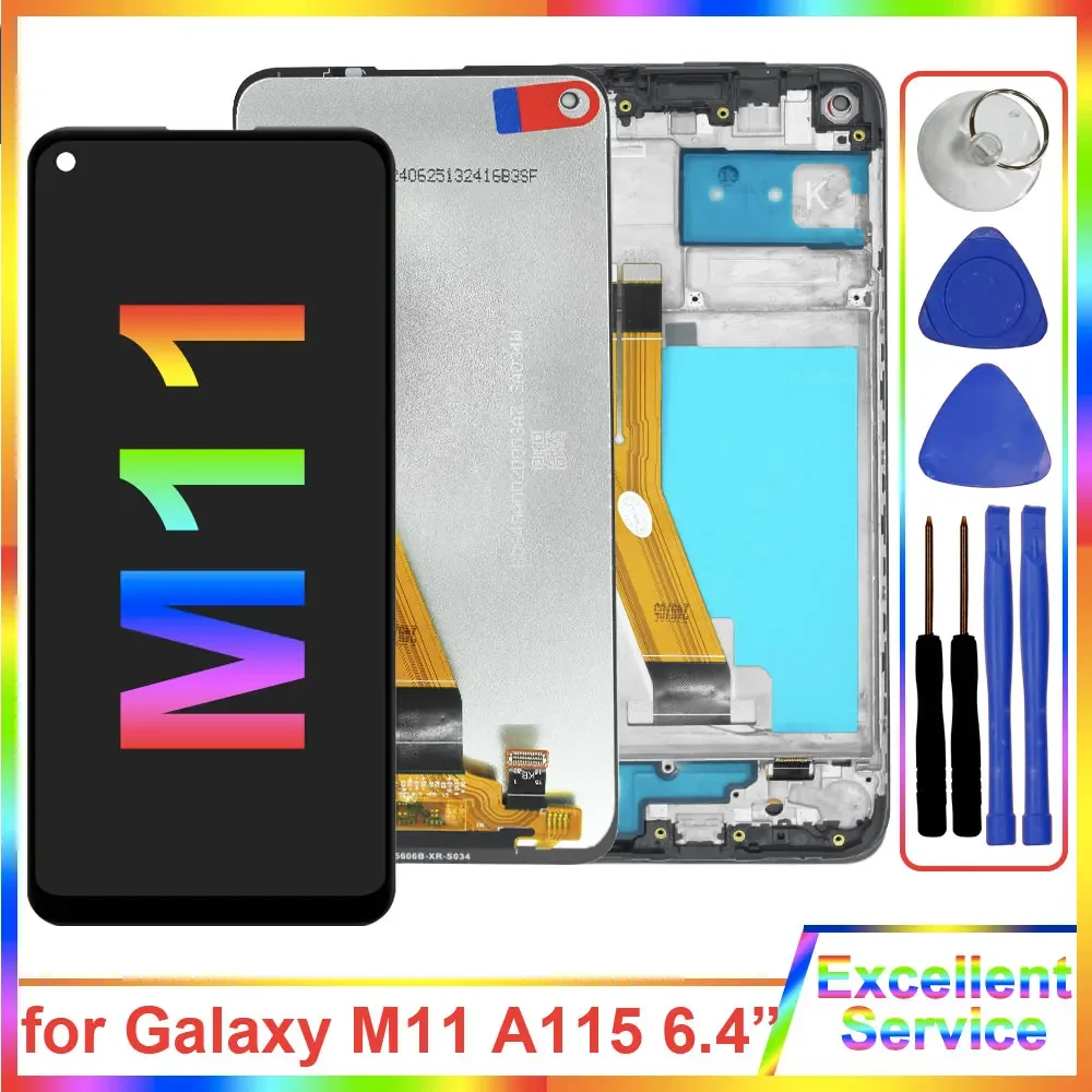 6.4\'\' LCD for Samsung Galaxy M11 M115F LCD Display Touch Screen Replacement Digitizer for Samsung M11 LCD M115F M115M Display