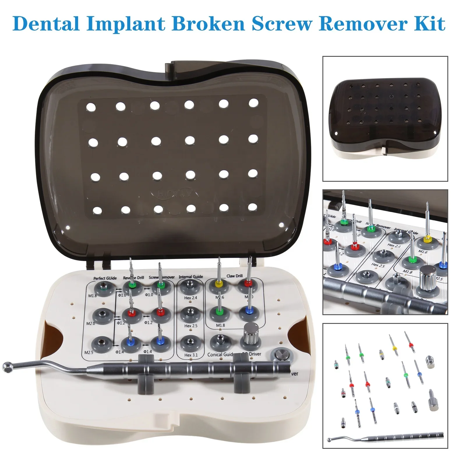 New Arrival! de ntal imp lant Broken Screw Remover Kit Reverse Drill Guide Driver SR Neobiotech