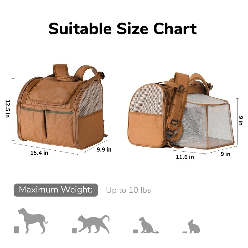 Imagem -05 - Cão Mochila Transportadora com Bolsos de Armazenamento Soft Sided Viagens e Caminhadas sob 20 Lbs Ajustável