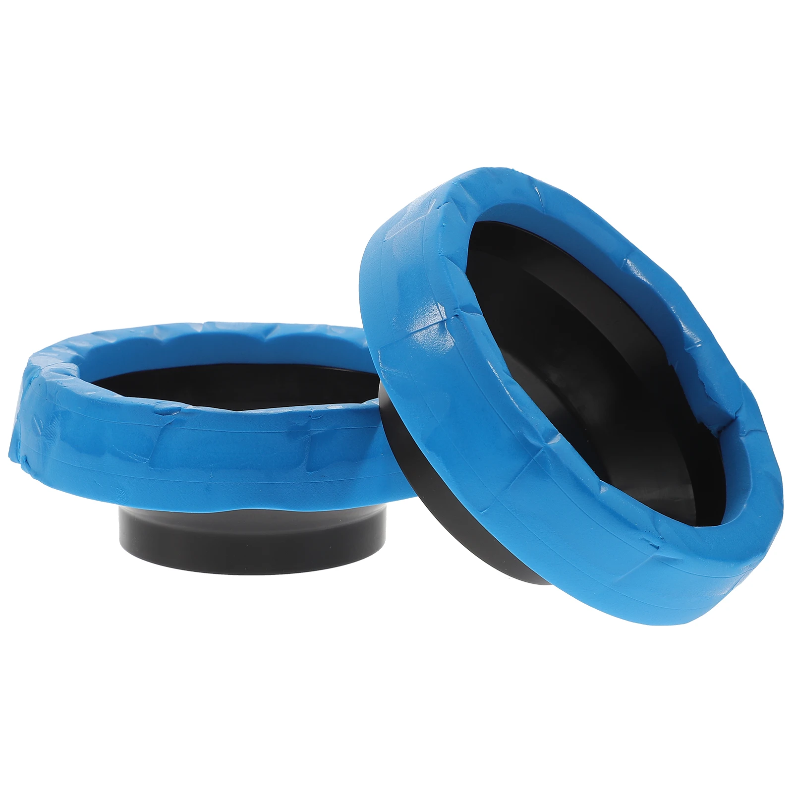 

2pcs Toilet Seal Ring Universal Wax Free Repair Flange Waterproof Gasket Mounting Equipment High Polymer Rubber Anti Odor Leak