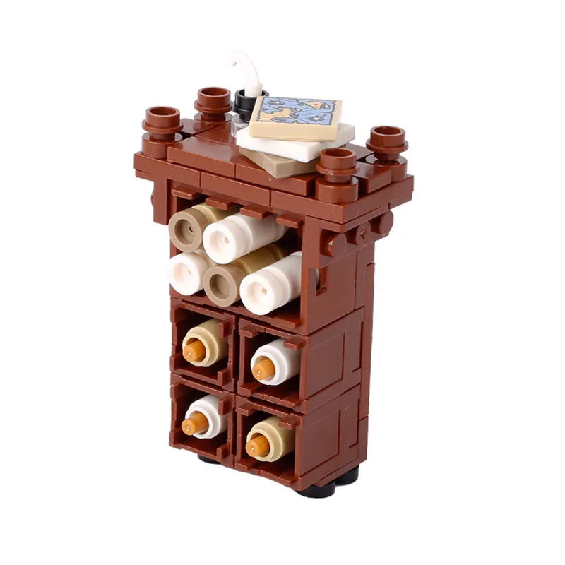 MOC Building Blocks 16pcs/set Magic Book Bricks Figure Accessories DIY Creative City  Educational Kits Toys for Children