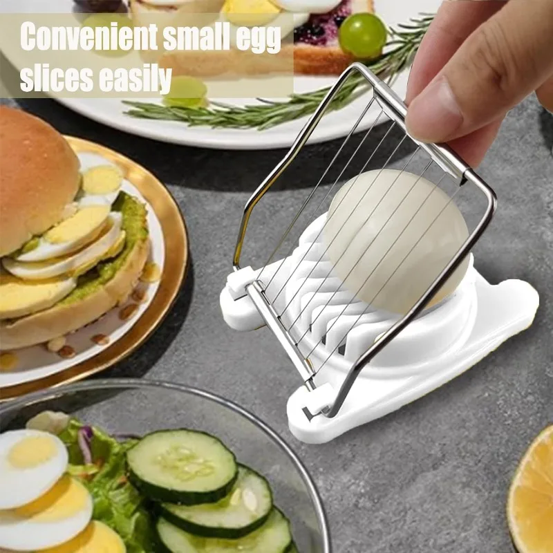 Stainless Steel Wire Egg Slicer, Easy Uniform Egg Slices for Boiled Eggs Salad Sandwich Breakfast, Durable Home Kitchen Tool