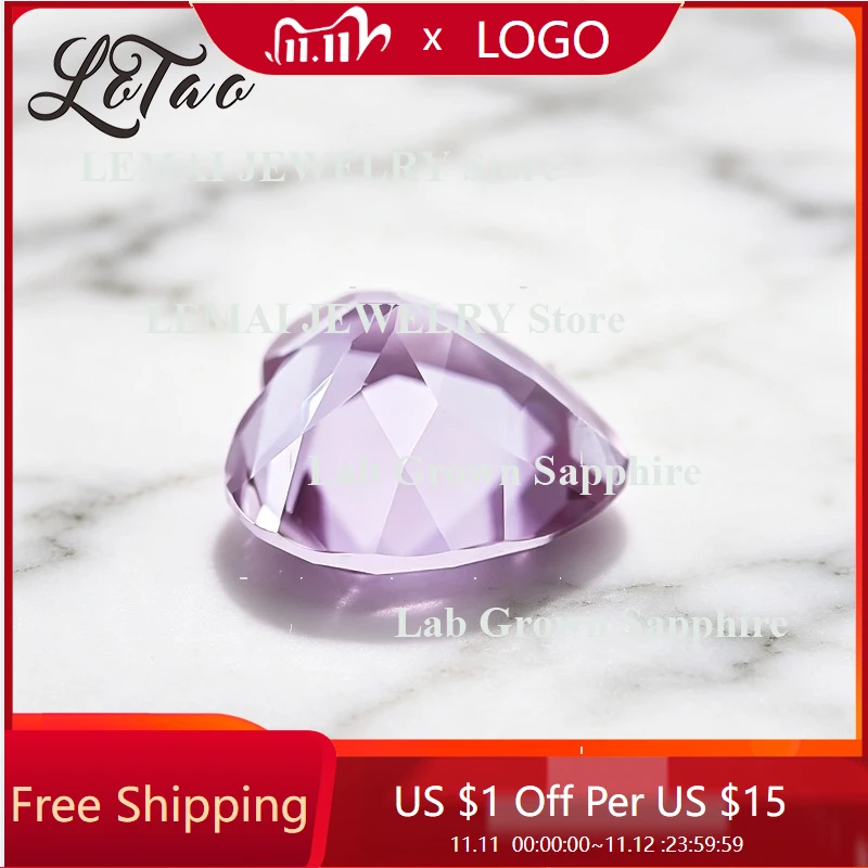 

High Quality Lab Grown Alexandrite Heart Shape Charms Gemstone