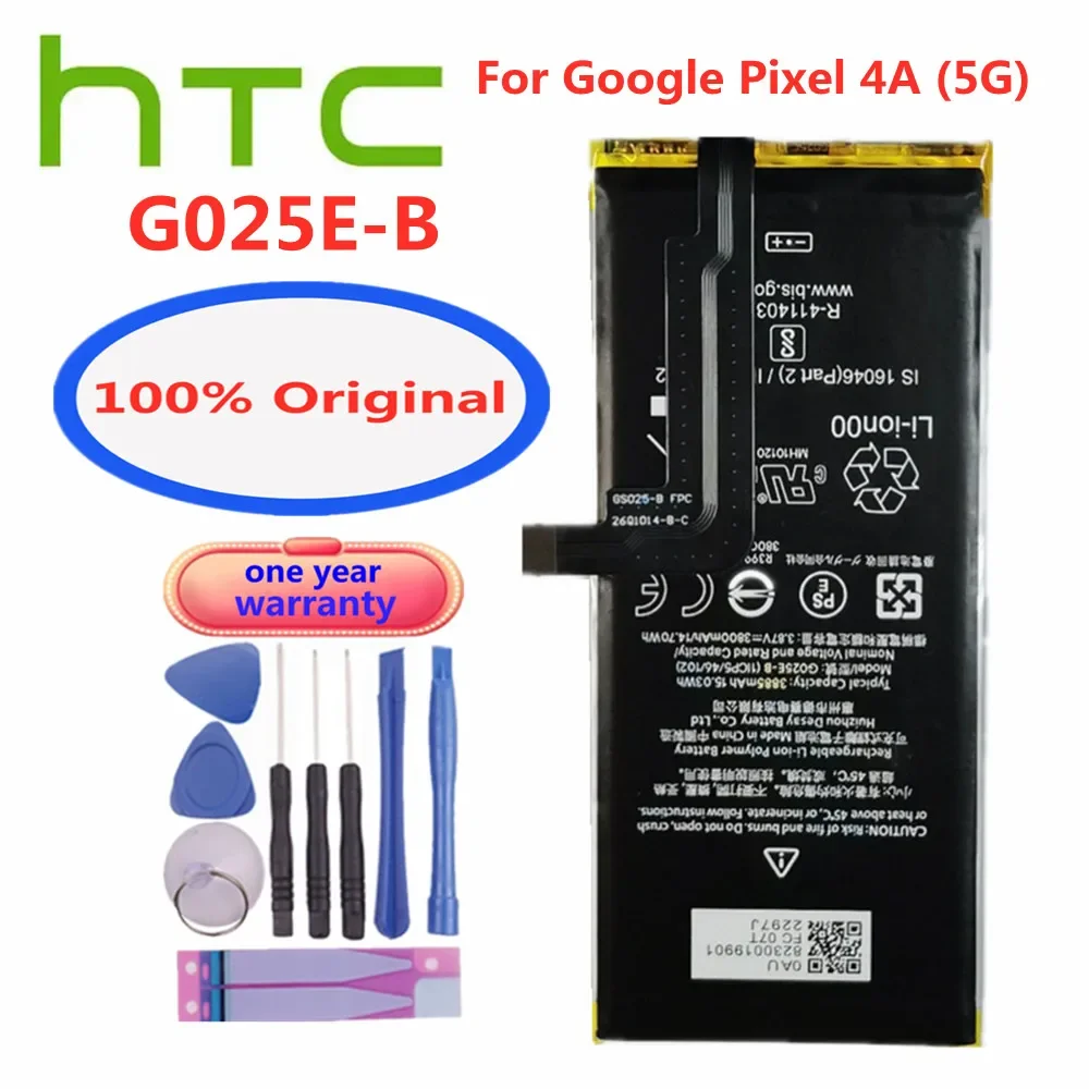 

G025E-B Original Phone Battery For HTC Google Pixel 4A 5G Version G025E B High Quality Rechargeable Battery Batteries 3885mAh