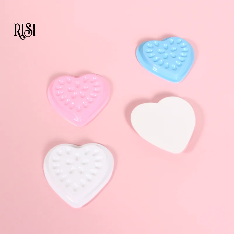 RISI 20/lot Wimpern Kleber Ständer Halter Wimpern Verlängerung Liefert Klebstoff Palette Kunststoff Auge Wimpern Kleber Halter Lash Werkzeuge