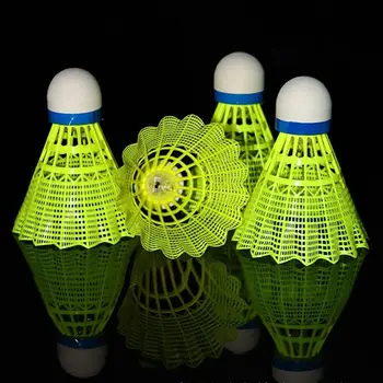 Light-up LED Badminton Colorful Lighting Balls Lighting Shuttlecocks Glowing Lightweight Luminous Badminton Balls Outdoor Game