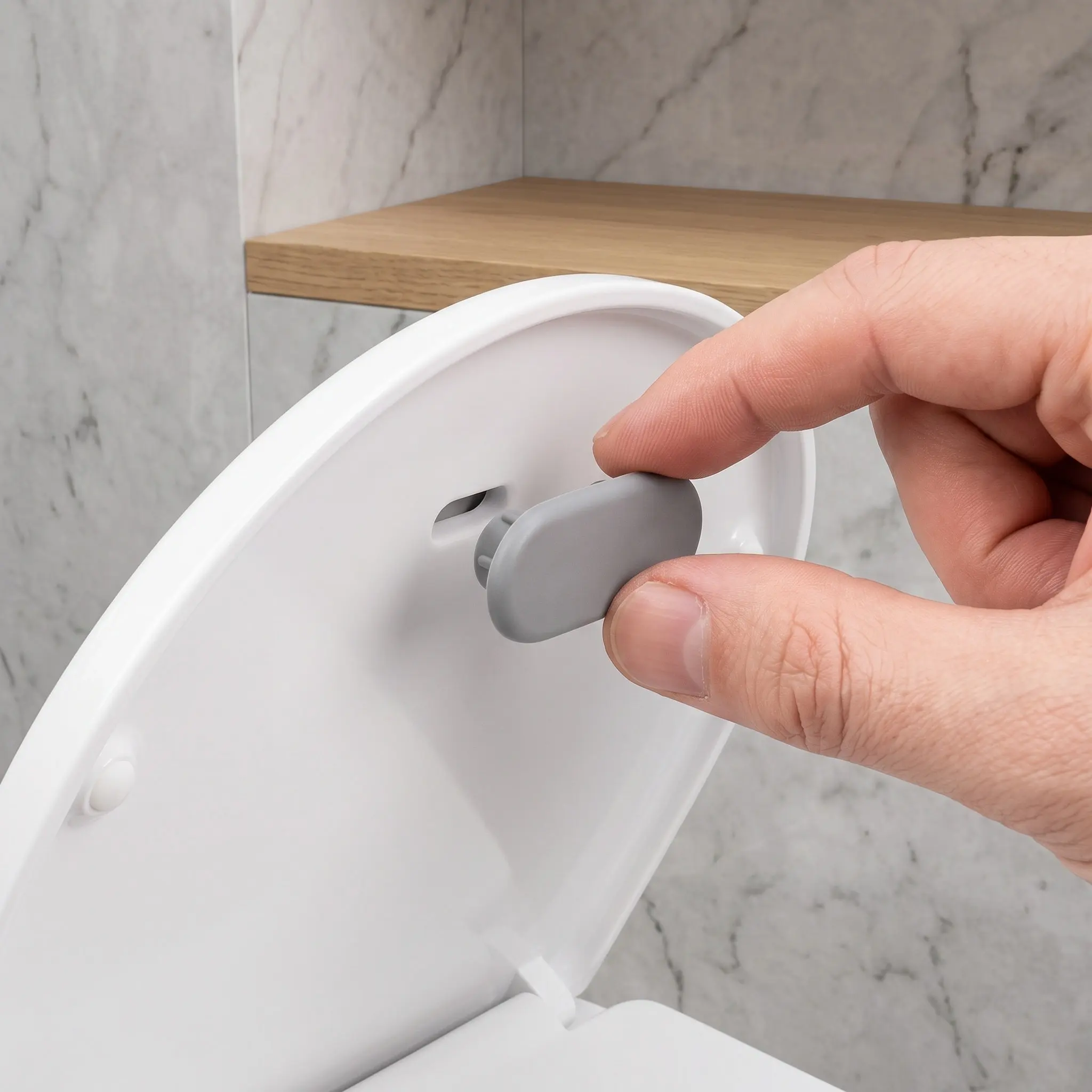 4Pcs Toilet Seat Bumper Replacement Plastic Cushions Universal Fit Toilet Seat Stabilizers Noise Dampening Bathroom Pads