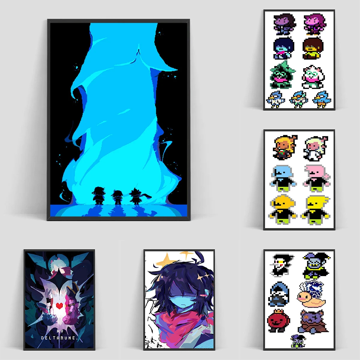

1pc Deltarune Game Poster Bedroom Decoration Living Room Wall Decor Art Mural Interior Posters Vintage Decorative Paintings Home