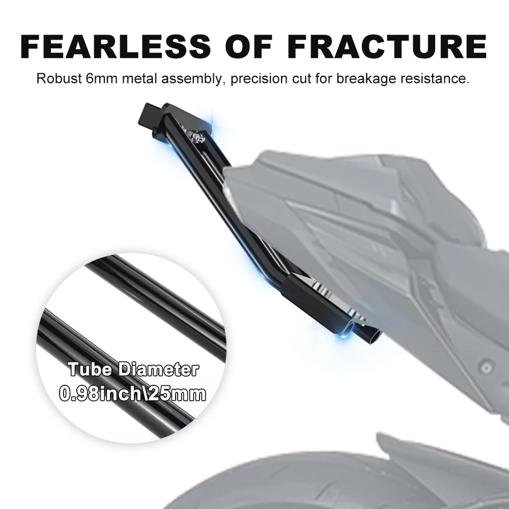 

For Suzuki GSX-S1000 2015 2016 2017 2018 2019 2020-2024 Motorcycle Scrape Bar Tail Bar With Subcage Rear Rack Stunt Protection