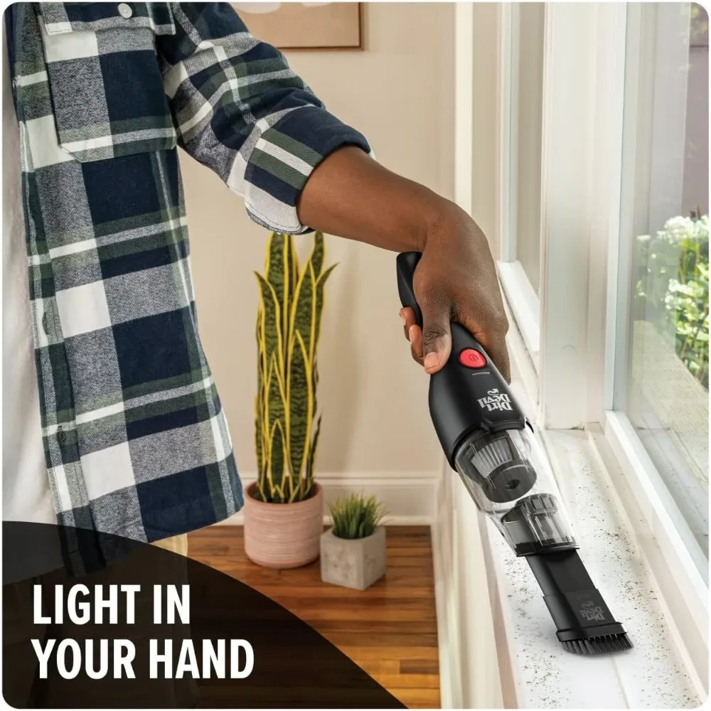 Penyedot Debu Genggam Tanpa Kabel 8V, Daya Hisap Kuat, Ringan dengan Alat 2-in-1 dan Dudukan Pengisi Daya