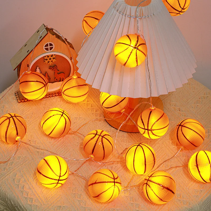Weihnachtsdekoration 2024, Basketball, LED-Lichterkette, Garten, Festival, Party, Lichter, Raumdekoration, Neujahrsatmosphäre 039 – Detail 10