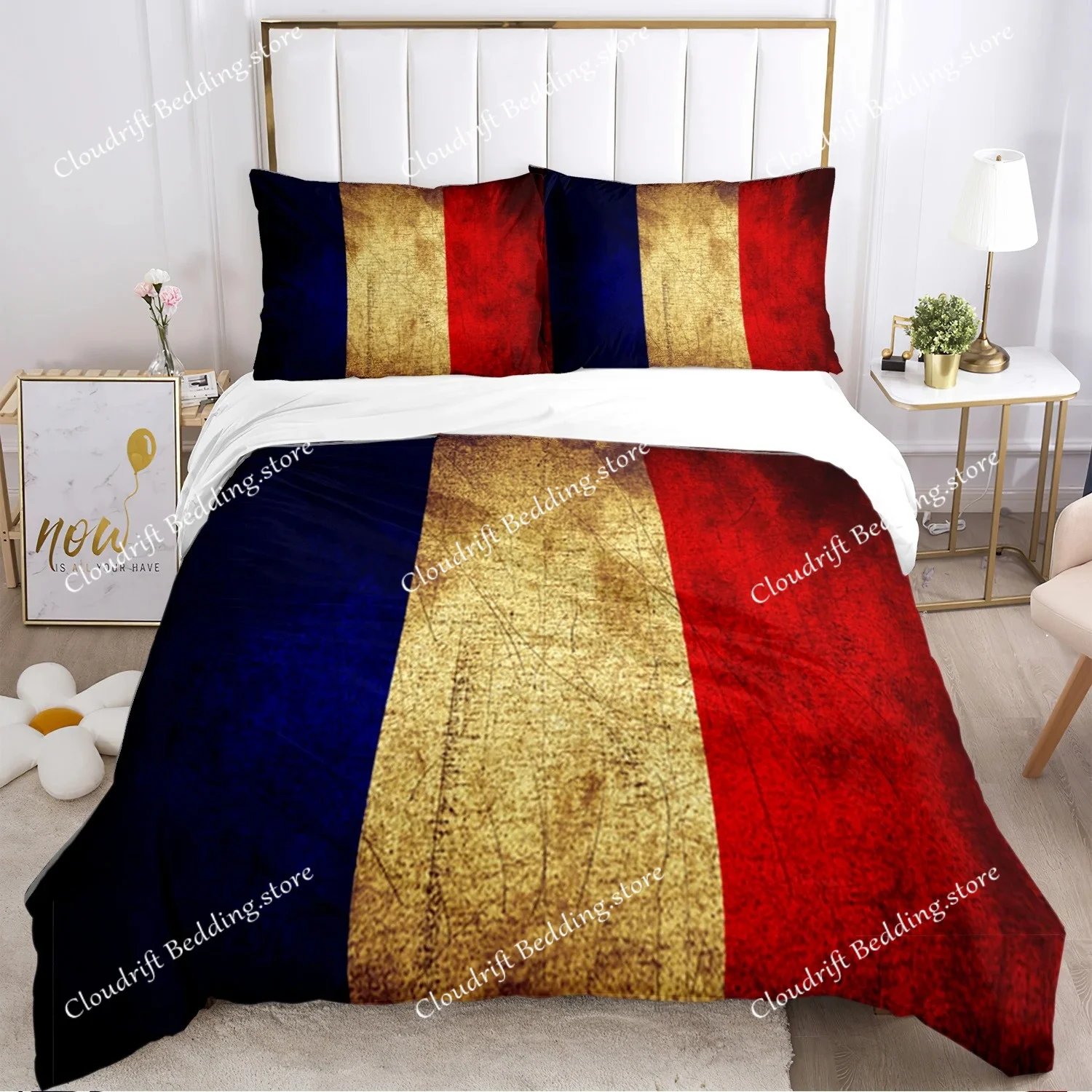 

US UK National Flag Digital Polyest Duvet Cover Bedding sets Soft Quilt Cover and Pillowcases for Teens SingleDoubleQueenKing