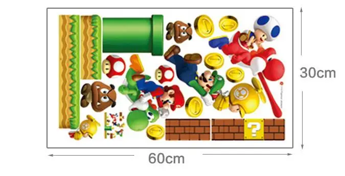 NEUE Kinder lieblings spiel wand abziehbilder super jungen lustige anime 3d vinyl aufkleber kinderzimmer kindergarten dekoration cartoon poster