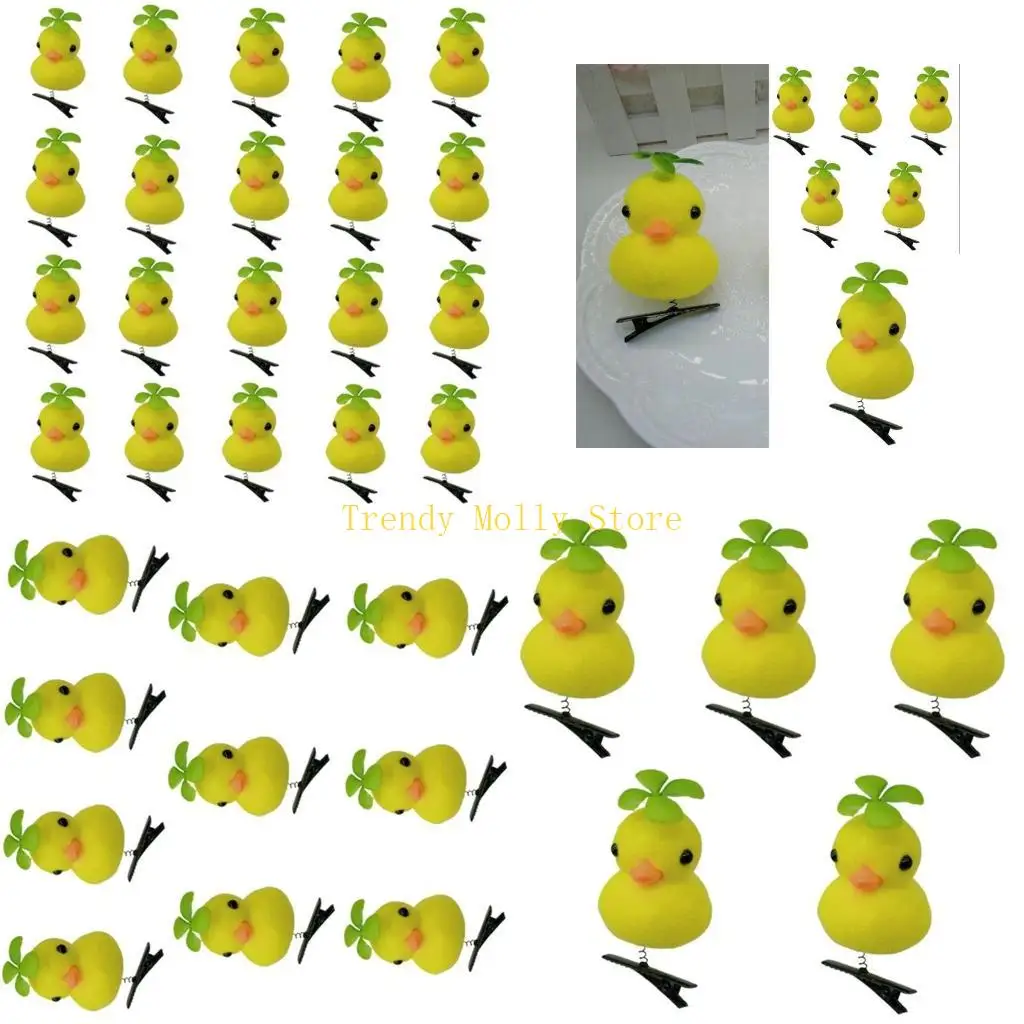 

N5KB Уникальная заколка для волос в виде утки, милая заколка для волос, модные головные уборы, аксессуар для волос в виде желтой