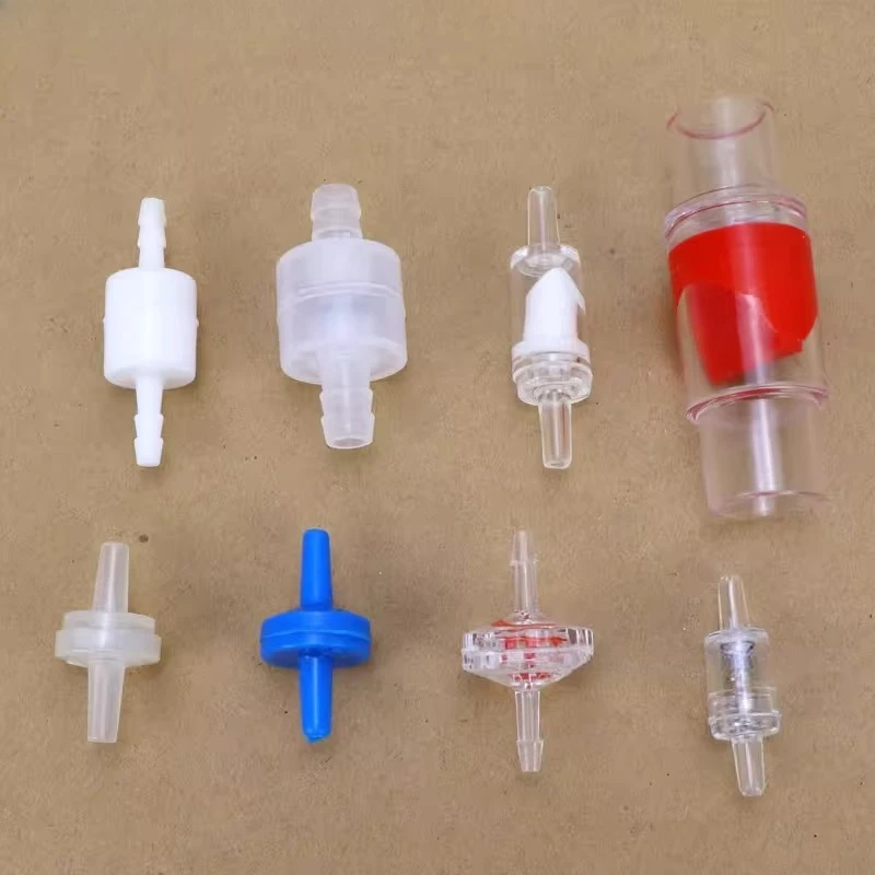 Plastic Check Valve Water One-way Valve Water Stop Valve Inline Fluids Check Valves for Fuel Gas Liquid 2Pcs