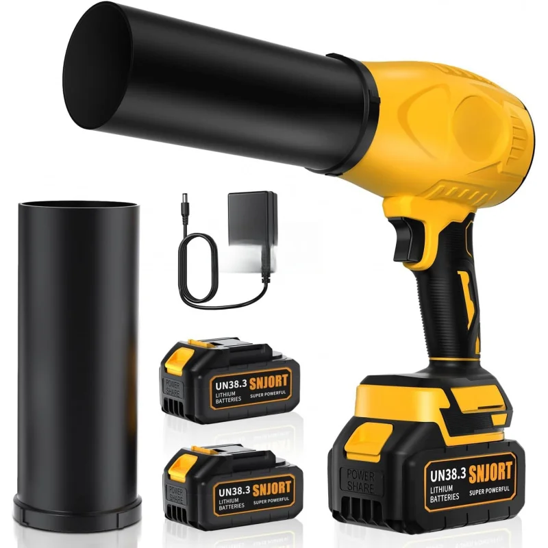 

Leaf Blower Cordless with Battery and Charger, Lightweight Handheld Design, Turbo Jet Blower for Patio Cleaning