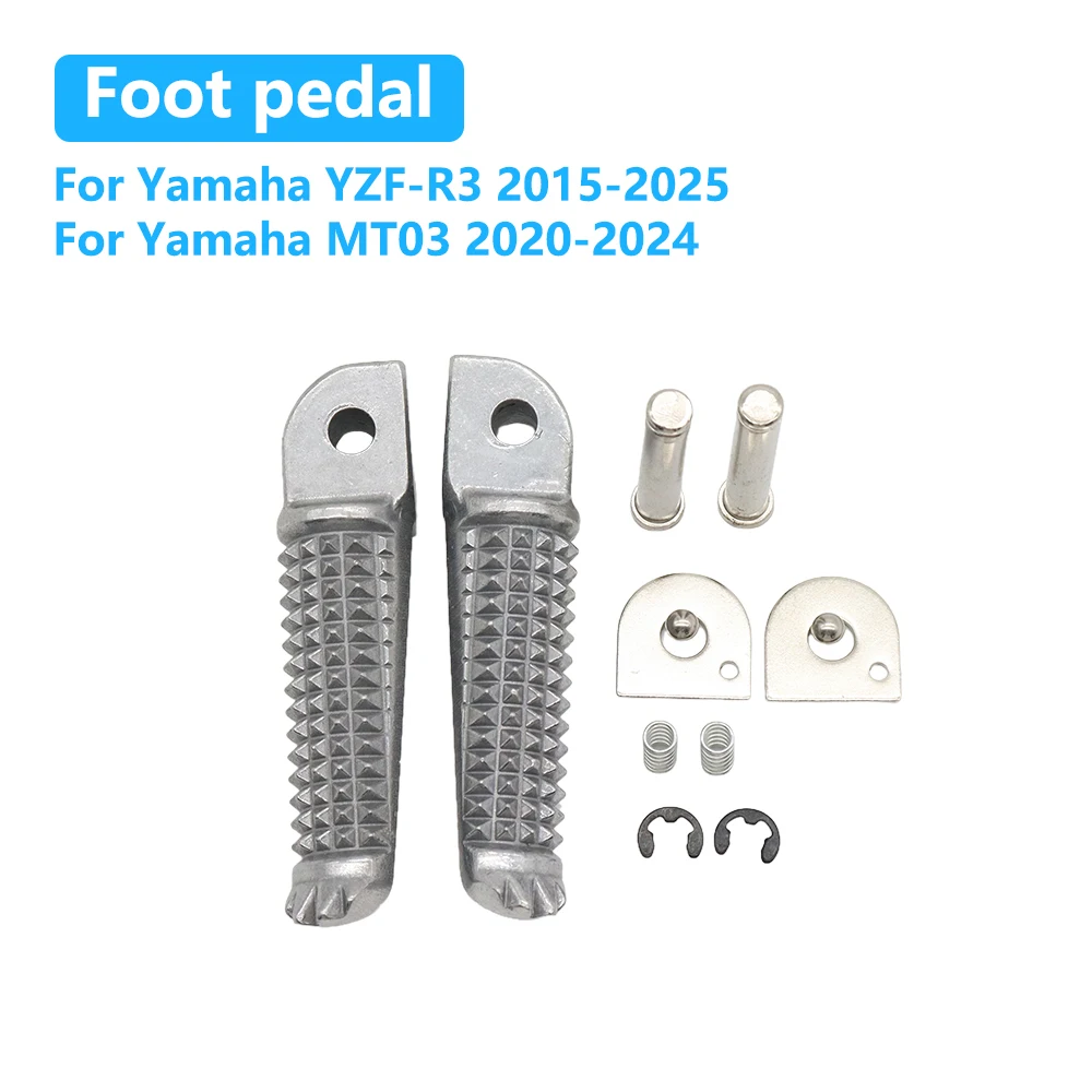 

Motorcycle Rear Footrests Foot pegs Pedals Bracket For Yamaha YZF-R3 YZF R3 2015-2025 MT03 MT 03 2020-2024 Accessories
