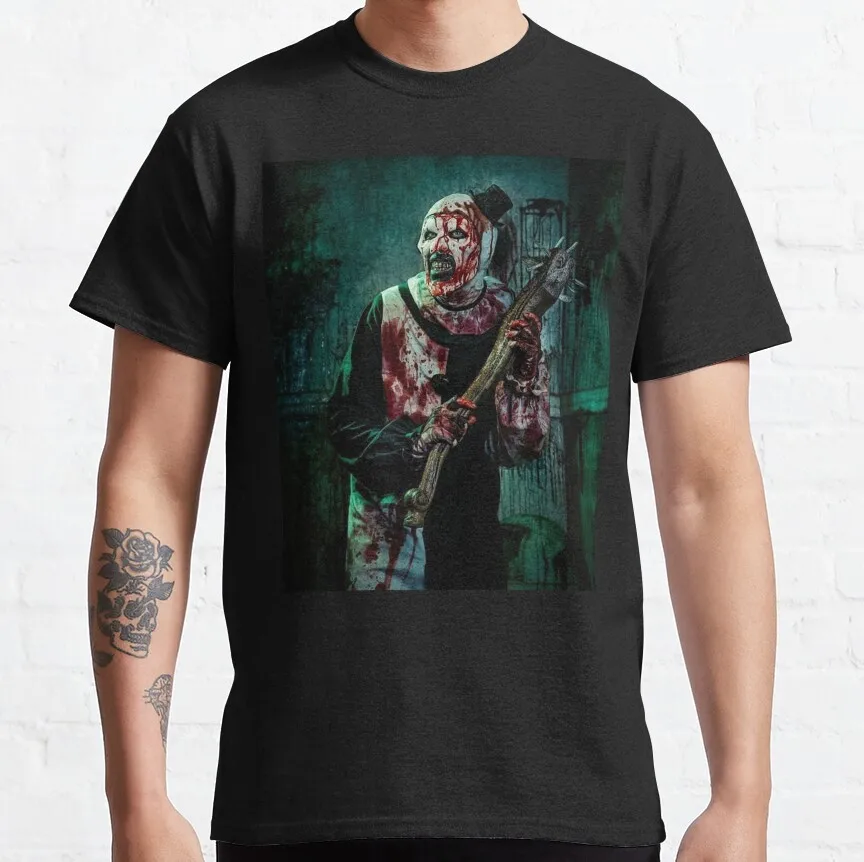 Terrifier 2 Classic T-Shirt Custom Aldult Teen Unisex Digital Printing Tee Shirts Funny Art Streetwear Cartoon Tee Custom Gift