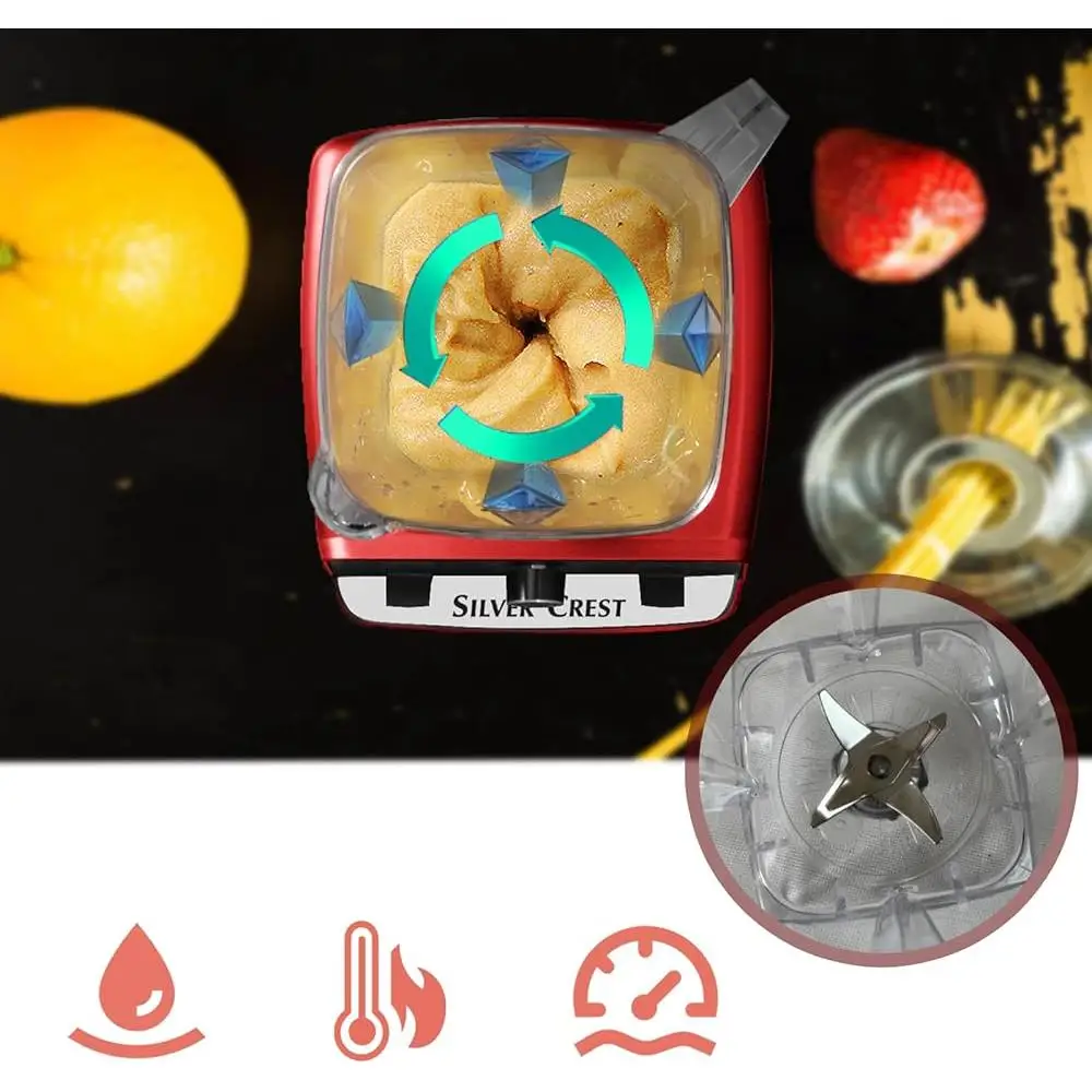 خلاط احترافي مزدوج الكوب بقدرة 4500 وات، 6 في 1، عصائر عصير، تقنية تعقيم أغذية الأطفال، سهلة التنظيف، متعددة السرعات #4