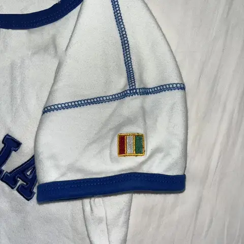 Estetisk kvinna Italiensk bokstavsbroderi Crop Top Retro Street Wear Baby T-shirt Dam Punk Sport T-shirt Y2k Kläder Emo 10 best sales Tillverkad i Italien - №9