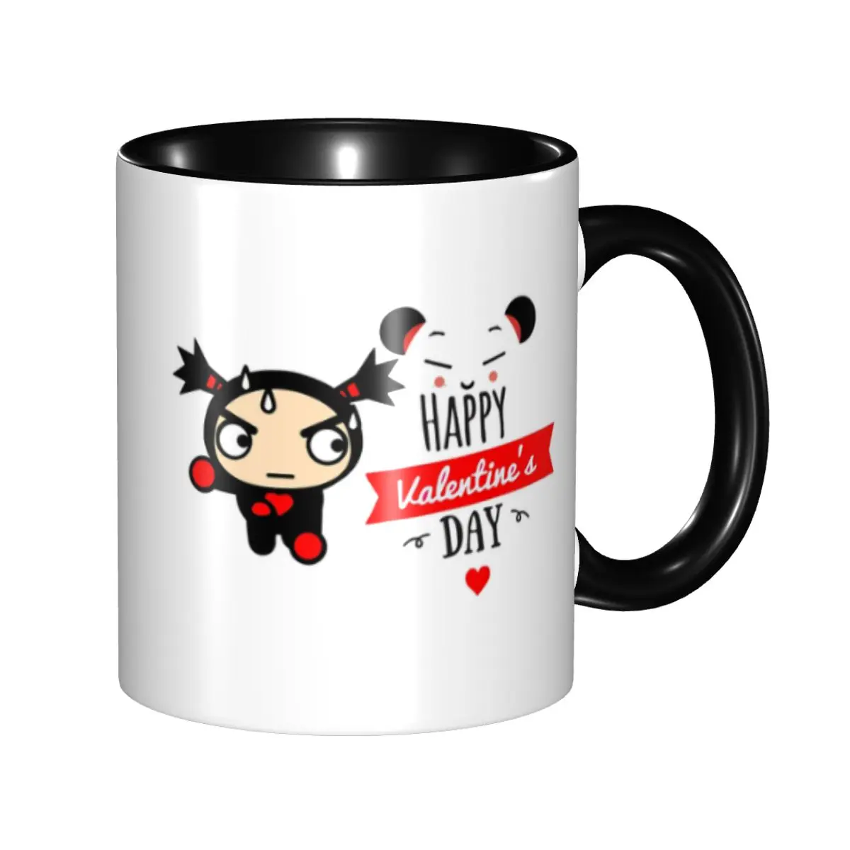 

Personalized Funny Love Pucca X Garu Valentine Mug DIY Ceramic Milk Tea Coffee Cup