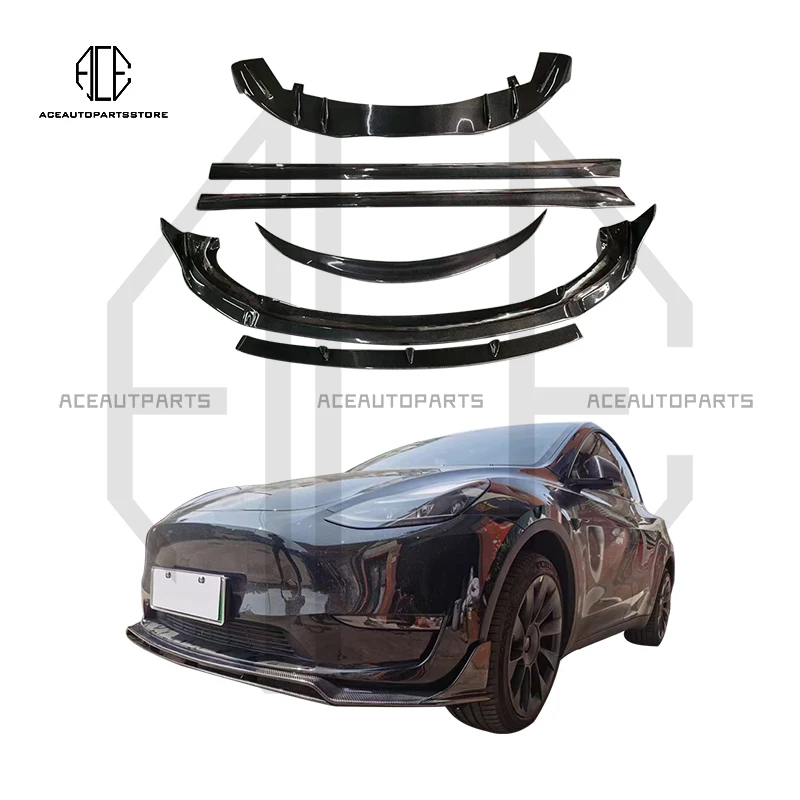 

Model Y Body Kit Front Bumper Front Lip Skirt Diffuser Spoiler Side Skirts Rear Wing For Tesla Model Y